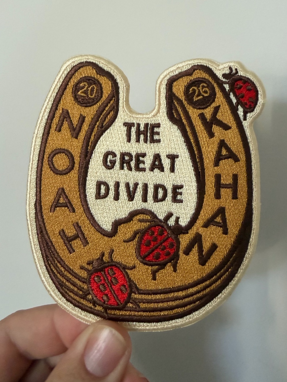 AUTHENTIC - Noah Kahan The Great Divide Embroidered Concert Tour Patch 2026